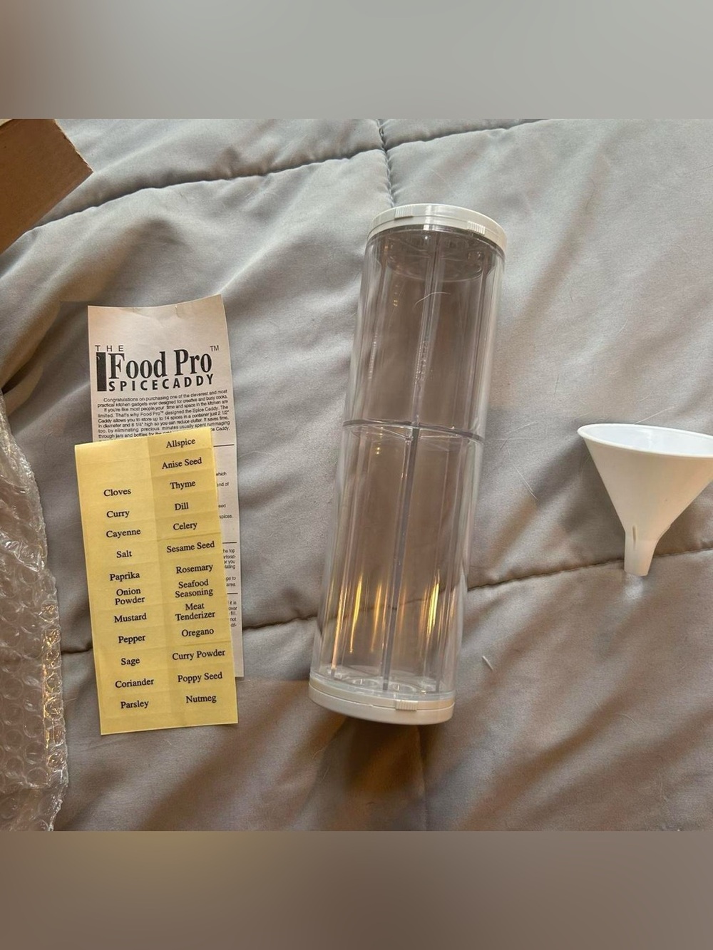 The Food Pro Spice Caddy/Crafts Organizer